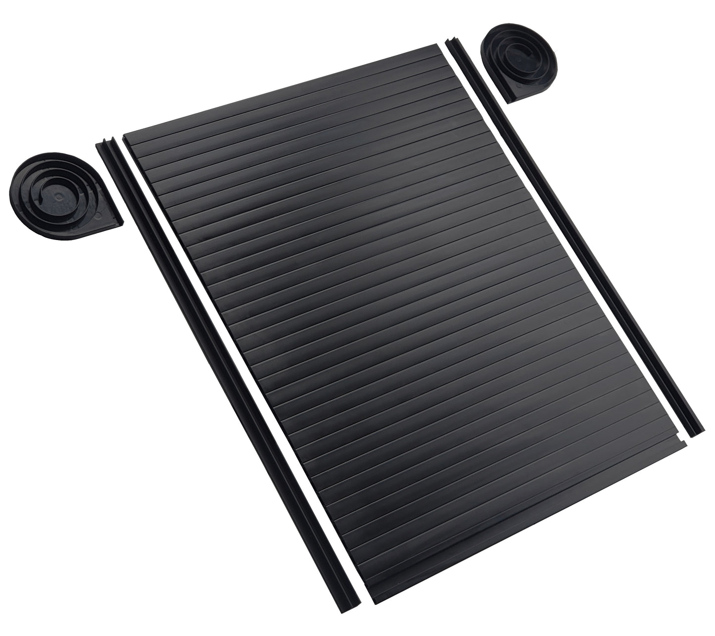 650mm x 500mm Black Tambour Roller Door