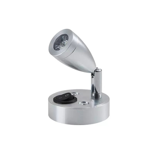 12v LED Campervan Caravan Spotlight - Silver