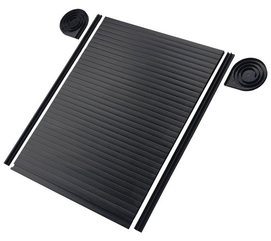 700mm x 500mm Black Tambour Roller Door