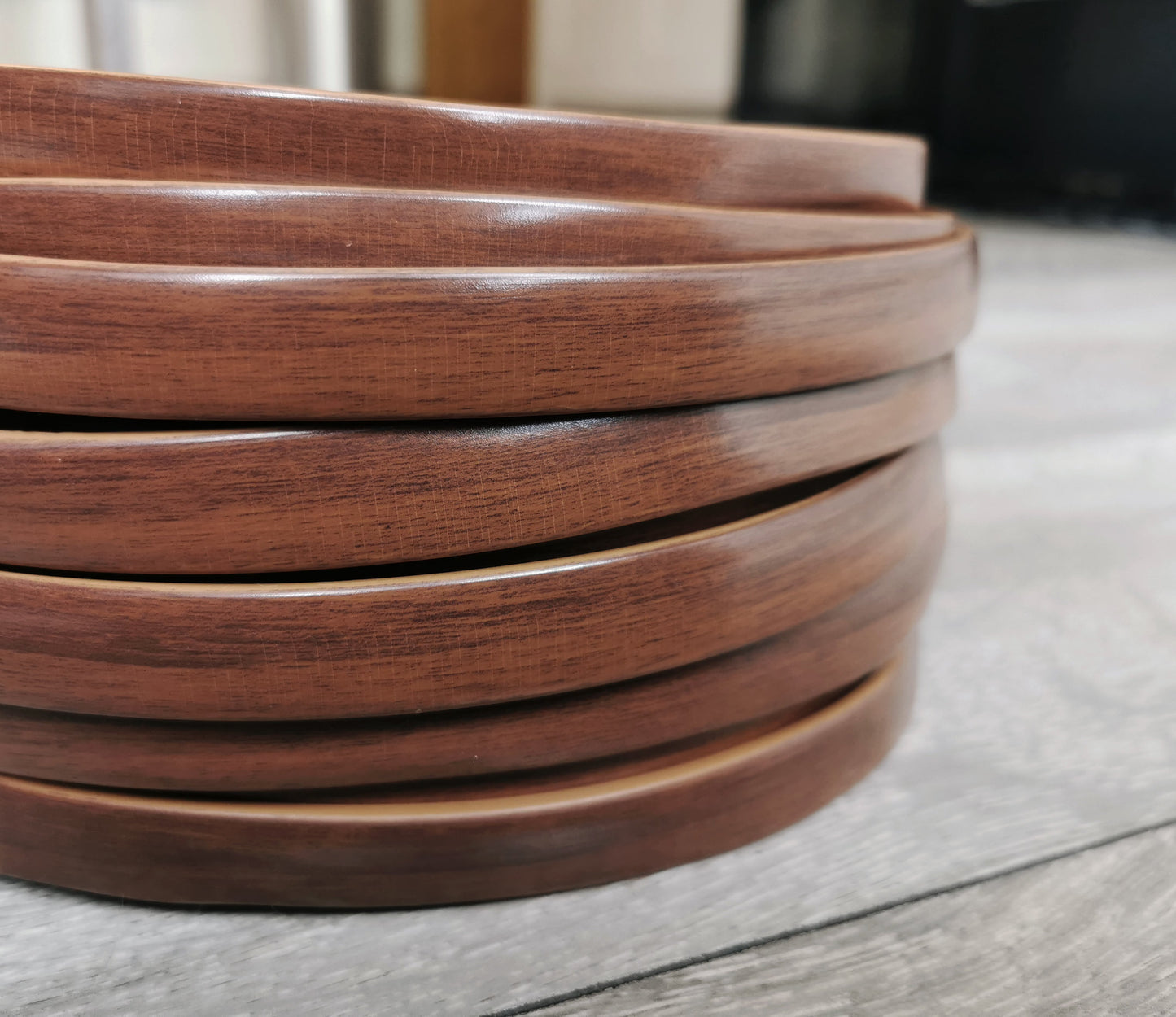 Sample Piece - Double Lipped Walnut T-Trim - 15MM