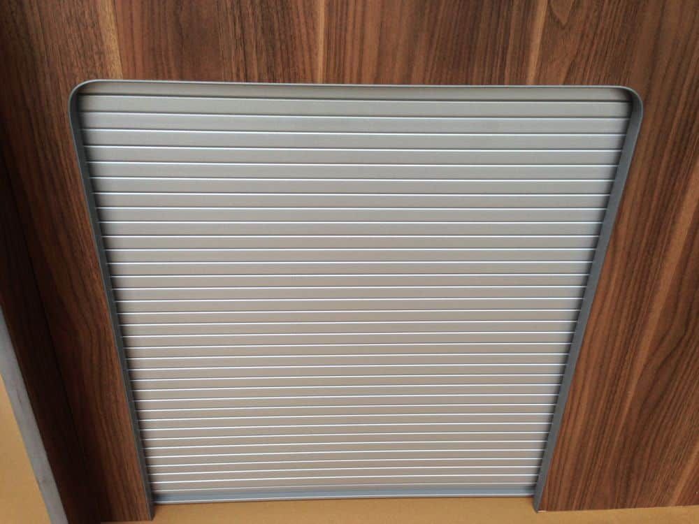 700mm x 500mm Silver Tambour Roller Door