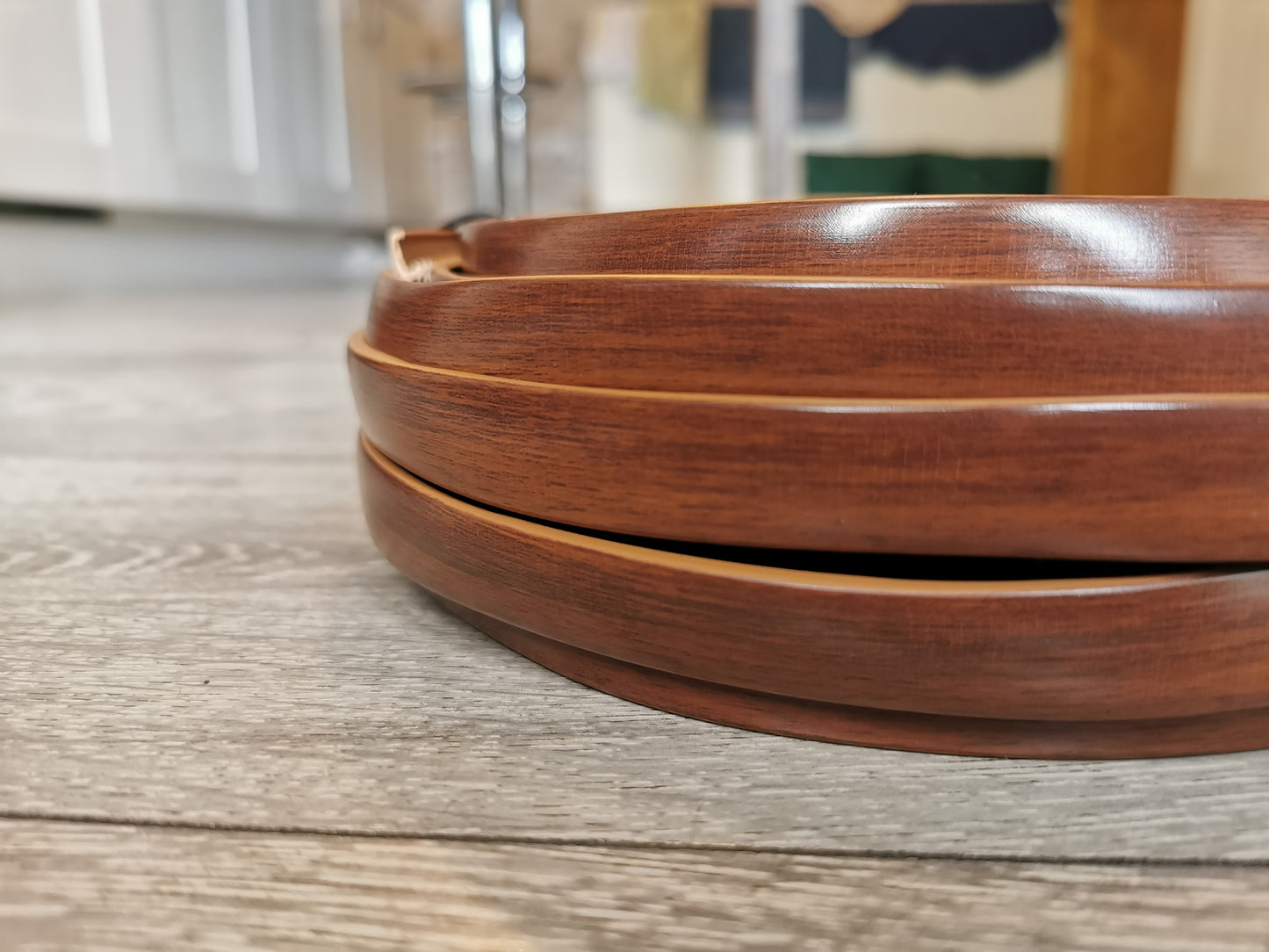 Custom Length - Double Lipped Walnut T-Trim - 15MM