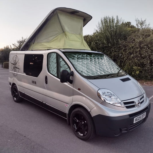 Nissan Primastar 2001 - 2014 Thermal Blind Set - Internal Campervan Screens
