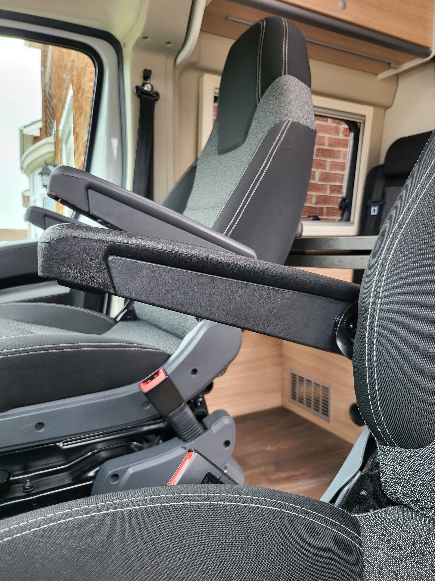 Complete Pair - Citroen Relay / Peugeot Boxer Armrests 2006 Onwards - OEM Fitment