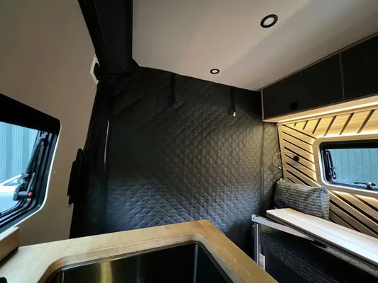 Thermal Bulkhead Divider Curtain for Fiat Ducato / Citroen Relay / Peugeot Boxer 2006 - Present Campervan Motorhome