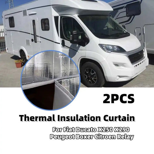 Rear Barn Door Thermal Curtain Fiat Ducato / Peugeot Boxer / Citroen Relay 2006 - Present Campervan Motorhome