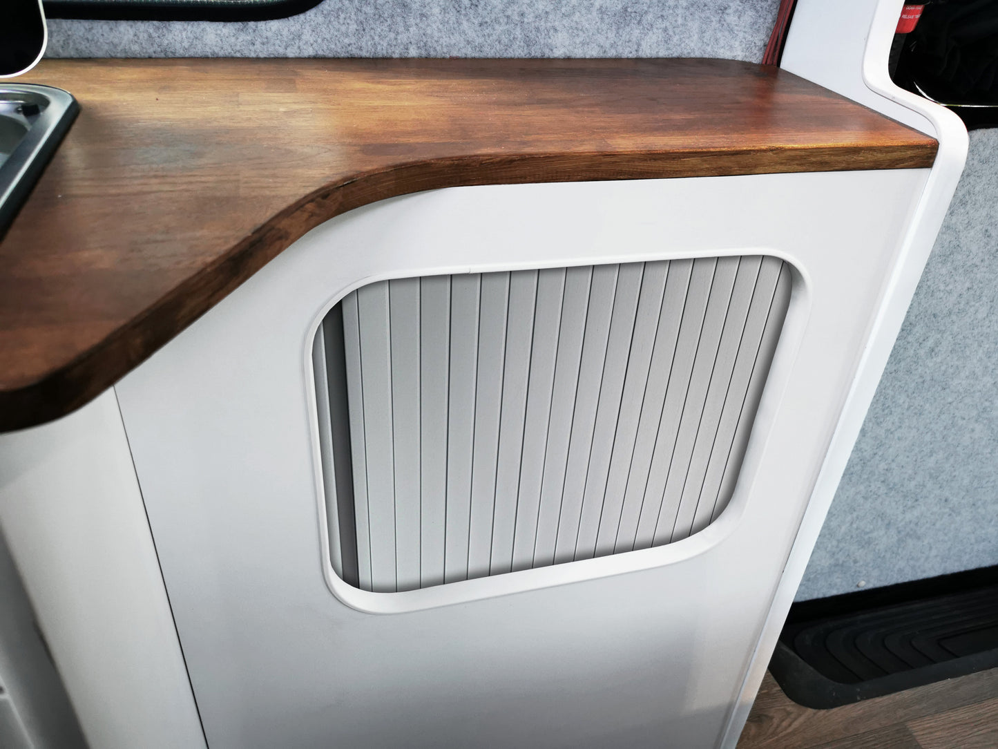 700mm x 500mm Silver Tambour Roller Door