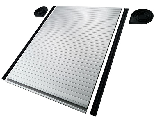 1550mm x 500mm Silver Tambour Roller Door