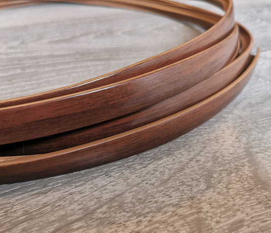 10 Metres Double Lipped Walnut T-Trim - 15MM