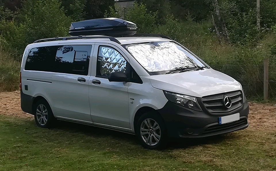 Mercedes Vito Internal Front Cab Thermal Blind Set - 3 piece