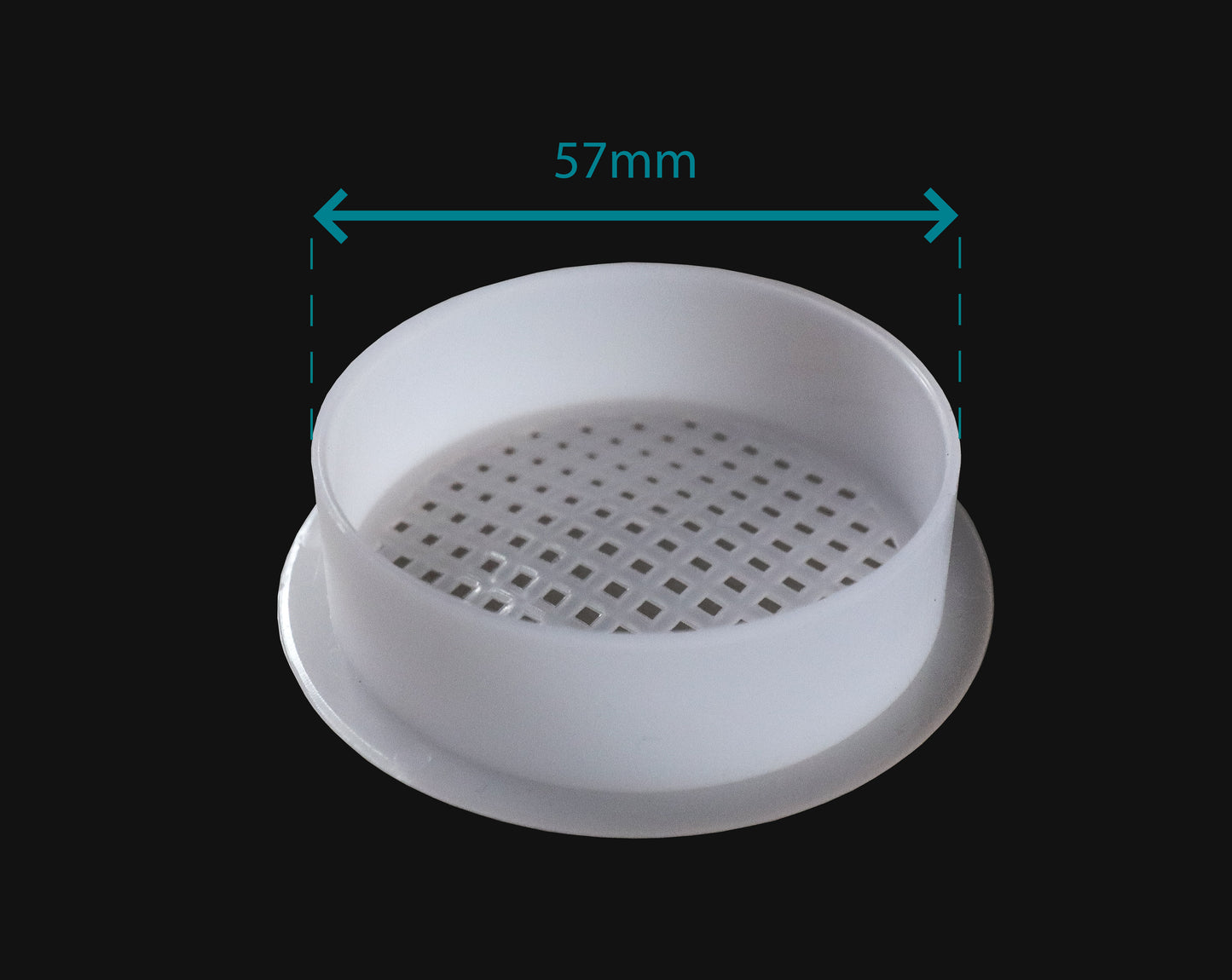 Gas Drop Out Floor Vent - White