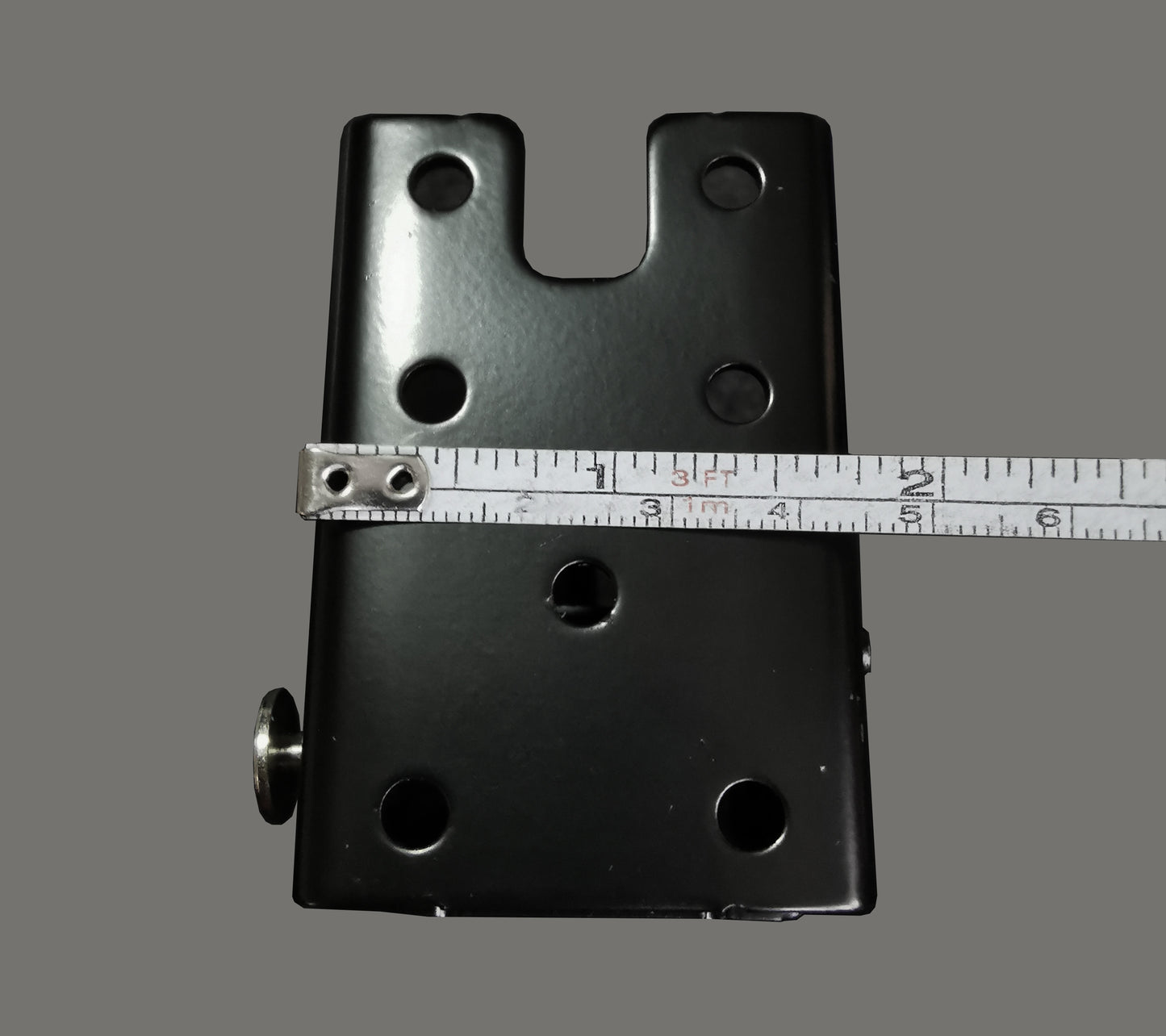 Black Folding Campervan Table Leg - 710mm Hinged