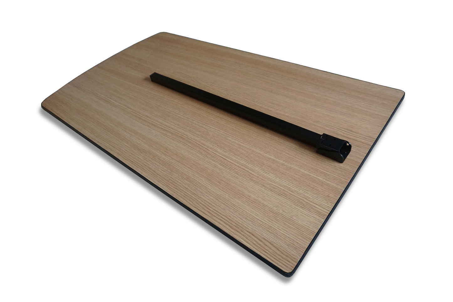 Black Folding Campervan Table Leg - 710mm Hinged