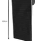 1500mm x 450mm Black Tambour Roller Door