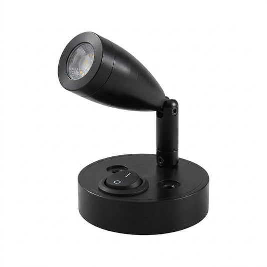 12v LED Campervan Caravan Spotlight  - Black