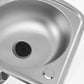 Small Campervan / Caravan Corner Sink - Stainless Steel Bathroom Basin