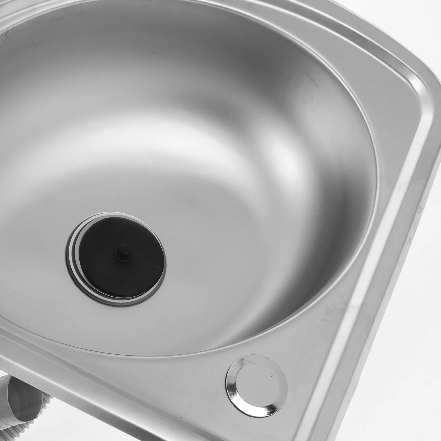 Small Campervan / Caravan Corner Sink - Stainless Steel Bathroom Basin