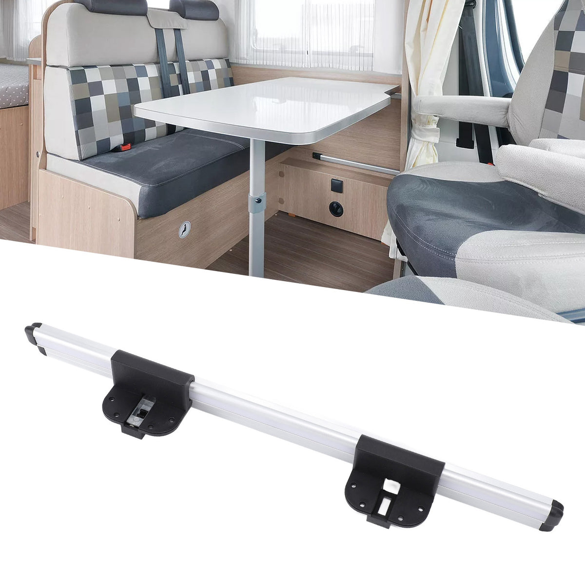 Campervan Slimline Table Wall Rail Bracket System - Motorhome / Caravan / VW Camper