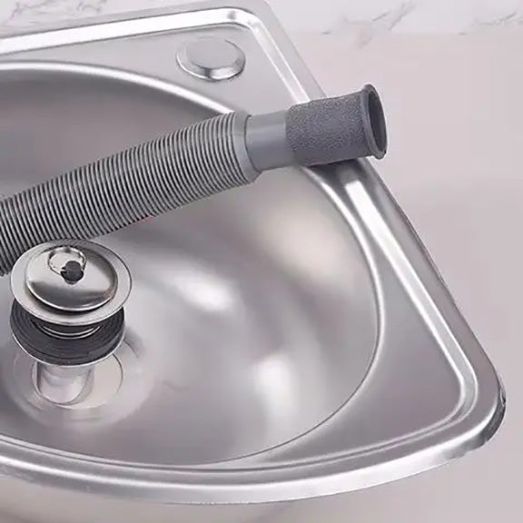Small Campervan / Caravan Corner Sink - Stainless Steel Bathroom Basin