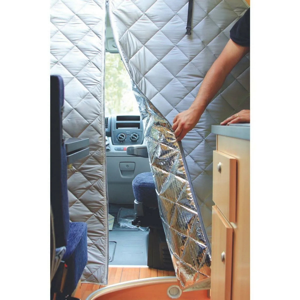 Fiat Ducato Thermal Bulkhead Divider Curtain 2006 - Present Campervan Motorhome