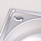 Small Campervan / Caravan Corner Sink - Stainless Steel Bathroom Basin