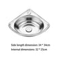 Small Campervan / Caravan Corner Sink - Stainless Steel Bathroom Basin