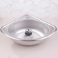 Small Campervan / Caravan Corner Sink - Stainless Steel Bathroom Basin