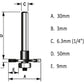 3mm Slot cutter Router Bit for Knock on T-Trim